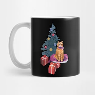 Christmas with a cat Mug